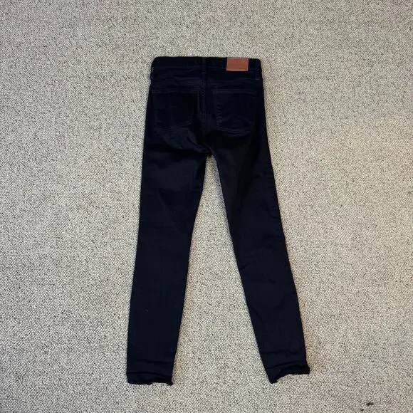 Madewell Black Jeans 9" High Rise Skinny Denim Lunar Wash US Womens 25 - Picture 3 of 8